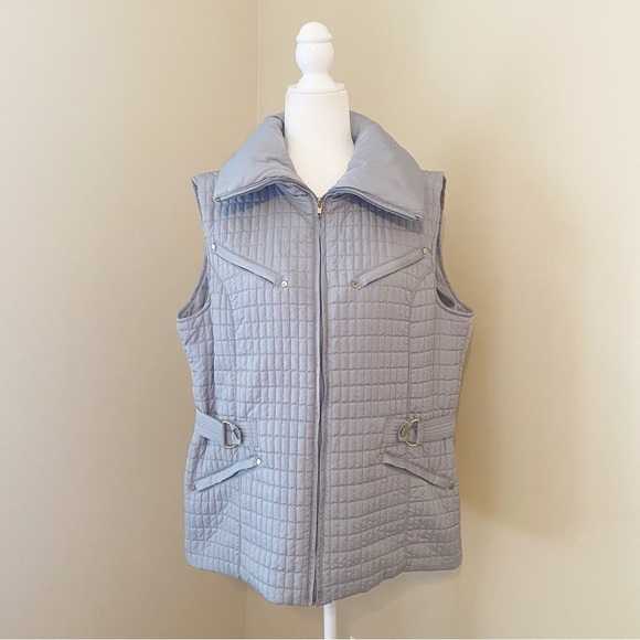 Peck & Peck Puffer Zip Front Gray Vest - XL - Picture 12 of 12